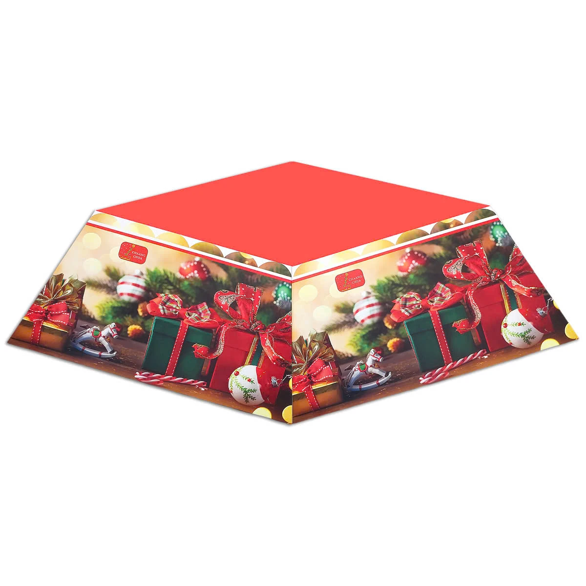 Cây Thông Noel Đầu Vàng Gắn Trái Đỏ 210 cm - Cây Treo - Chaang Chiia LP-YHN-R