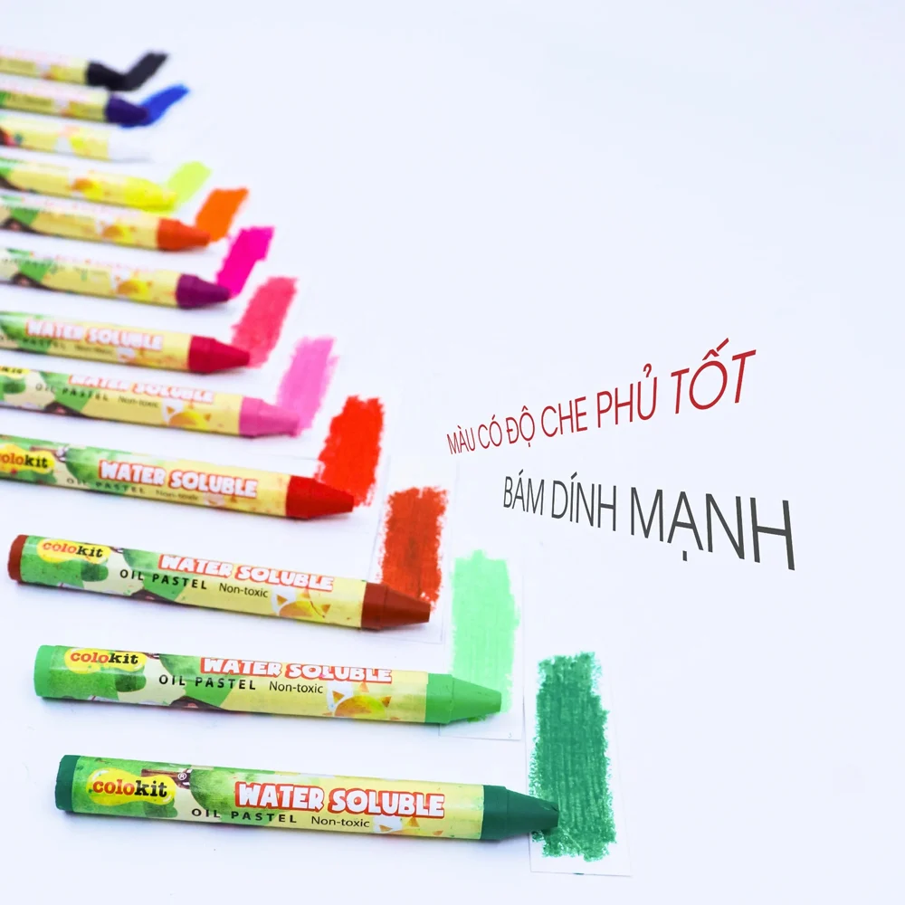 Bút sáp đa năng 12 màu rửa được Colo Art Colokit