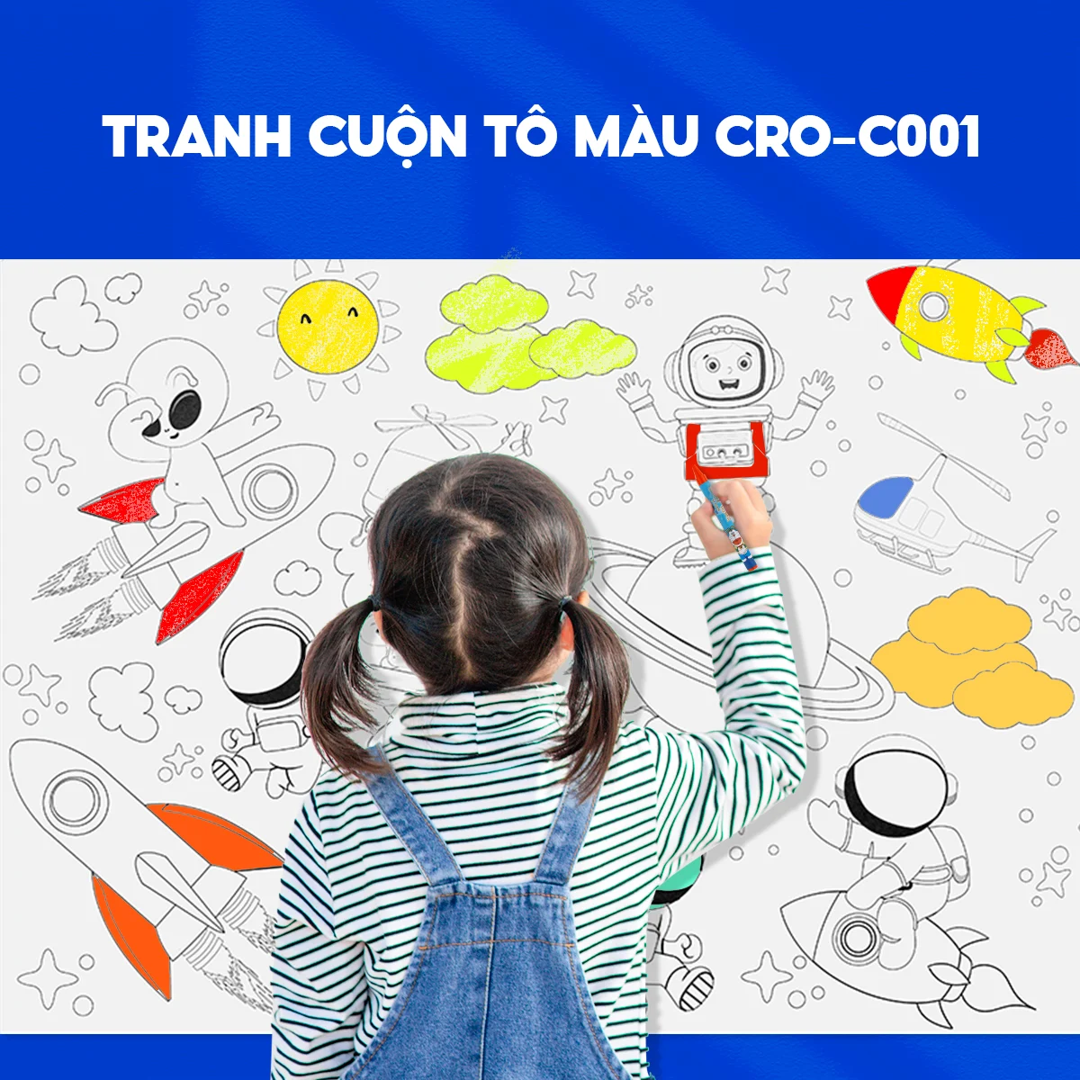 Tranh cuộn tô màu DIY Colokit CRO-C001