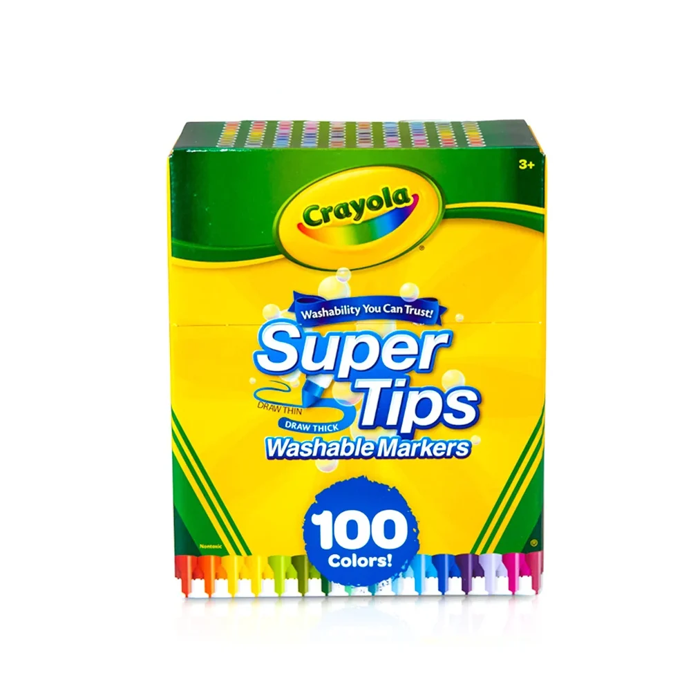 Bộ 100 màu bút lông nét mảnh - nét đậm có thể rửa được